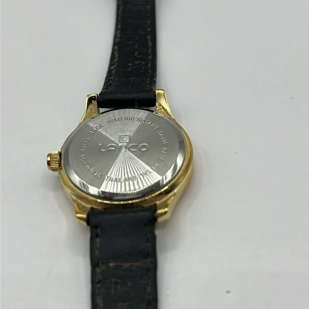 Watch Rare Vintage Lanco Pacific Taiwan Watch Leather Watch Band Luxury